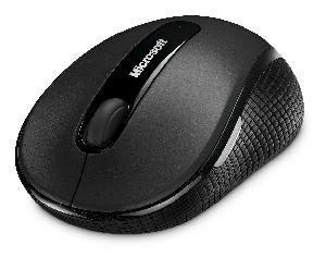 Microsoft Wireless Mobile Mouse 4000 - Mouse - 1,000 dpi Optical - 4 keys - Black, Gray